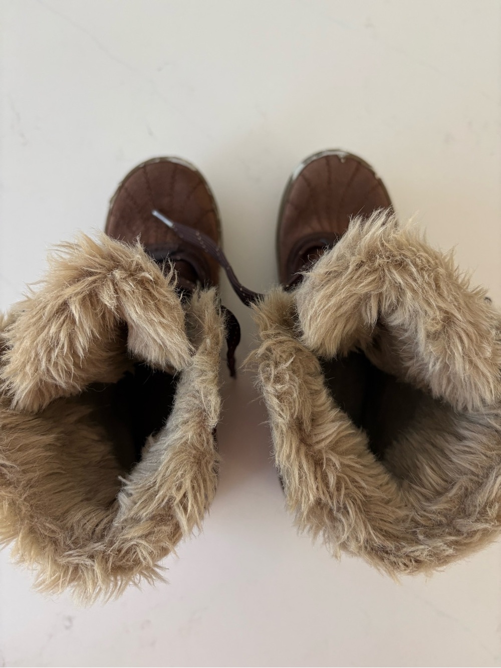 SOREL Tivoli Winter Boots Size 7 Brown Faux Fur Snow Fall Outdoors Cozy Cabin - Picture 7 of 11